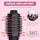 One Step Hair Dryer and Volumizer Brush, 3 In 1, Black and Pink