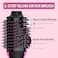 One Step Hair Dryer and Volumizer Brush, 3 In 1, Black and Pink