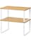 ALANX Spice Racks 2 Pack Cabinet Shelf Organizers，Kitchen Counter Shelves Rack Stackable Cabinet Kitchen Countertop Pantry Expandable Storage Shelf (2, A)
