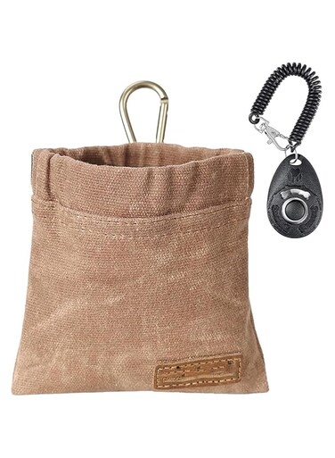 Rayyan Dog Treat Pouch for Pet Training with Clicker,Small Dog Treat Bags Training Pouch Kit with Mountaineering Buckle,Auto Closure,Hands-Free Puppy Training Pouches for Puppy Travel or Outdoor Use
