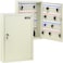 Rubik 64-Keys Metal Storage Cabinet Safe Box with Key Lock, Wall Mounted Key Storage Cabinet Organizer for Hotels Realestate Warehouse Schools Universities Business (Off White)