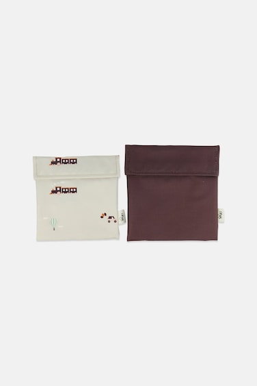 2Pcs Reusable Sandwich Bag, Multicolor