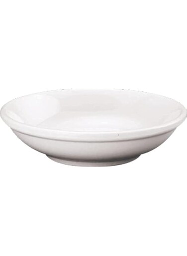 Servewell Melamine Sauce Plate - White, 10 cm