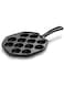 AMERTEER 12-Mold Cast Iron Takoyaki Pan   Non-Stick Baking Pan for Perfect Octopus Balls &amp; Pancake Puffs   Durable, Easy-to-Clean Cookware   Ideal for Homemade Snacks and Fun Family Cooking