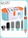 Enzo 6 in 1 Multi-Functional Hair Styler Set   EN-4133 Hair Straightener, Hot Volumizing Brush, Automatic Airwarp Rotating Curler Temp 50&deg;C to 110&deg;C   1500W DC Super Motor