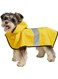2-in-1 Dog Waterproof Jacket Raincoat,Pet Lightweight Jumpsuit Dog Hooded Full-Cover Breathable Rain Poncho With Harness Hole Reflective Strip For Small Medium Dogs (Yellow, XS)