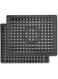 Kitchen Sink Mat, Sink Protect Mat, Dish Drying Mat for Bottom of Kitchen Sink, PVC Kitchen Adjustable Stainless steel, Fast Draining Sink Mats with Grid, 12&quot; x 10&quot;, Black