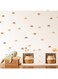 funlife 48 PCS Peel and Stick Boho Wall Decals, Self Adhesive Rustic Country Wall Stickers, Transparent PVC Half Sun Wall Art Stickers for Kids Room Bedroom Playroom Home Decor