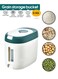 STORE 5Kg Rice Storage Container Sealed Moisture Proof with Measuring Cup for Kitchen Pantry Household, BPA-Free, Cereal Dry Food Storage Containers