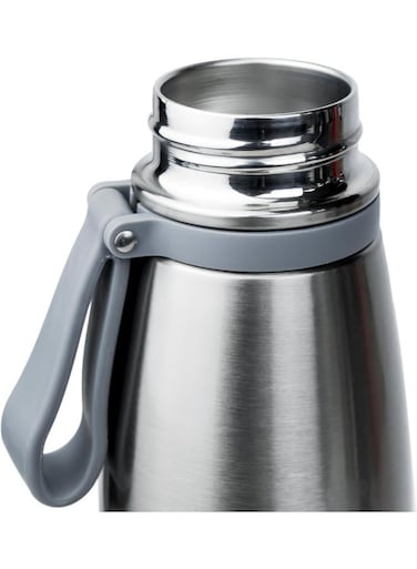 Elsa 853Ml Stainless Steel Vacuum Bottle - Double Wall Insulation For Hot And Cold Beverages - Comfortable To Hold - Easy To Carry - Indoor And Outdoor Use - Silver