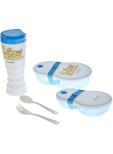 Flamingo lunch box with bottle set, multi-colour, fl5410plb, 2 pieces