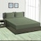 CRAFT Foamcraft&Acirc;&reg; Striped Deep Pocket Fitted Sheet - Sage Green, Queen Size