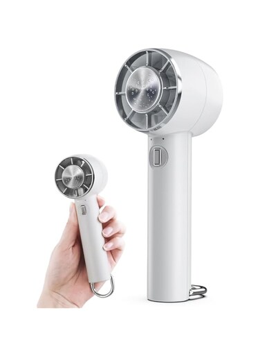 Rescien New Upgrade Handheld Cooling Fan, Portable Fan with Cold Compress Function, Personal Fan, Travel Fan, Make Up Fan, Adjustable 3 Speeds Cooling Fan, Small Hand Fan for Travel/Outdoor/Office