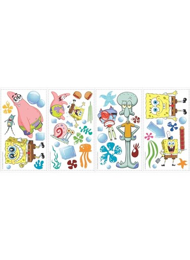 RoomMates RMK1380SCS Spongebob Squarepants Peel and Stick Wall Decals