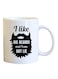 Your Wall Funny Beard Quotes Printed Coffee Mug White/Black