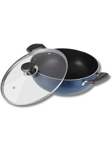 Zest Non-Stick Deep Kadai with Glass Lid - 26 cm, 4.1 L