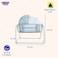 Mastela Deluxe 4 in 1 Bassinet - Light Grey