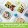 LocknLock 870ml  Square Airtight Food Container with Divider - BPA-Free, Microwave, Freezer, and Dishwasher Safe