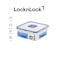 LocknLock 870ml  Square Airtight Food Container with Divider - BPA-Free, Microwave, Freezer, and Dishwasher Safe