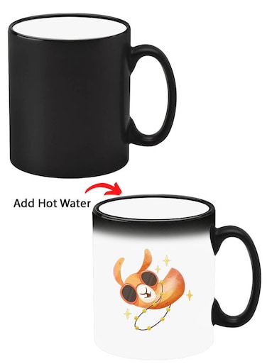 Colour Changing Heat Sensitive Magic Mug - Add Hot Tea or Coffee Camel Wearing Goggles For Home Office Gift Kids Men Women