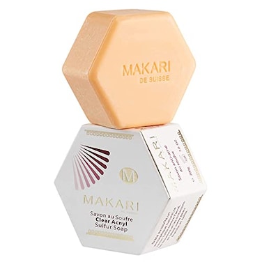 Makari Classic Sulphur Soap 210ml - Acne-Fighting Bar Soap For Face &amp; Body - Moisturising Cleanser Combats Acne Blemishes, Clogged Pores, Oiliness &amp; Irritation