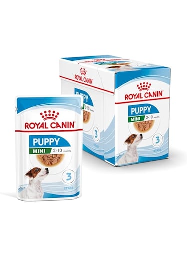 Royal Canin, Mini Puppy Pouch Wet Dog Food, 85 grams, Pack of 12