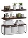 3-Tier Floating Shelf Wall Mounted Wire Storage Basket for Bathroom, Kitchen, Bedroom, Living Room, Wall Decor Storage Rack (3-Tier)