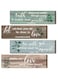 BPA&reg; 4 Pieces Bible Verses Wall Decor Psalms Scripture Wall Art Wooden Christian Sign Rustic Wall Decor Christian Wall Art Prayer Wall Decor Christian Decorations for Home (Retro Style)