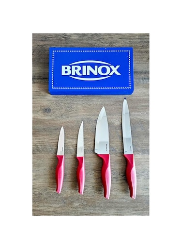 Brinox Cross stainless steel knife 4pcs set (2556/519)