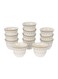 12 Piece Bone China Cawa Cup Set- RF12115/ 80 ml Capacity, Heat-Resistant, Scratch-Resistant, Perfect for Serving Traditional Drink, Arabic Coffee Multicolor
