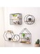 4-piece creative wall-mounted storage rack, shelf, ornaments, suitable for living room, bedroom, bathroom, kitchen