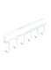 Iron Multipurpose Kitchenware Storage Hooks with 6 Hooks Cup Holder Hang Kitchen Cabinet Under Shelf Storage Rack