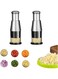 NALACAL Manual Garlic Press, 2Pcs Multifunction Manual Pressed Chopper Garlic Crusher, Stainless Steel Hand Food Chopper for Mincing Onion Peppers Potato Vegetable
