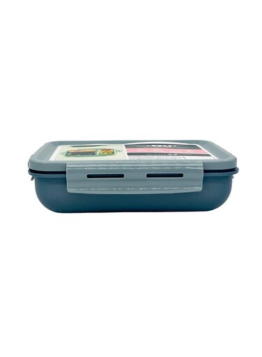 AKDC Rectangular Lunch Box 19cm*13cm*5cm, Two Compartments, Grey