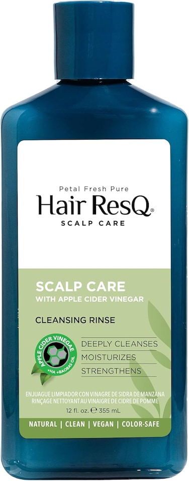 بيتال فريش غسول تنظيف فروة الرأس من هير ريسك، 355 مل، مع خل التفاح وزيت الباوباب وحمض الهيالورونيك، لترطيب وتقوية الشعر وفروة الرأس، خالٍ من البارابين والكبريتات ونباتي