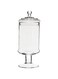 REKO 33 cm Glass Apothecary Jars Clear Elegant Storage Jar Decorative Candy Buffet Jars Wedding Candy Organizer Storage Canisters Small Home