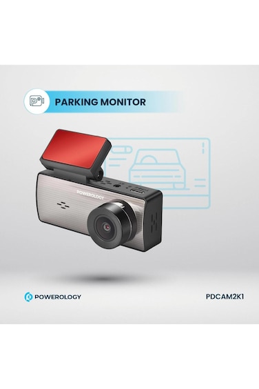 Dual Recording Dash Camera 2.5K Front &amp; 1080P Rear, 150&deg; Wide View