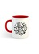 Mubarak Printed Mug White/Red