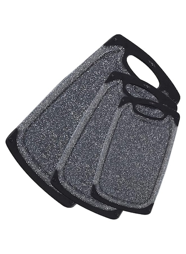 Luksyol CAZADORA Chopping Board Set of 3 - Professional Cutting Boards with Juice Grooves, Non-Slip Surface, and Carrying Handle - Dishwasher Safe - BPA Free