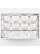 Cv 12Pcs Cawa Cup Set White With Silver 100Ml Ceramic