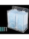 Acrylic Face Mask Dispenser Box, Clear Mask Glove Holder, Wall Mounted or Countertop Hygiene Station with Lid for Disposable Masks, Gloves, Shoe Covers, Hairnets
