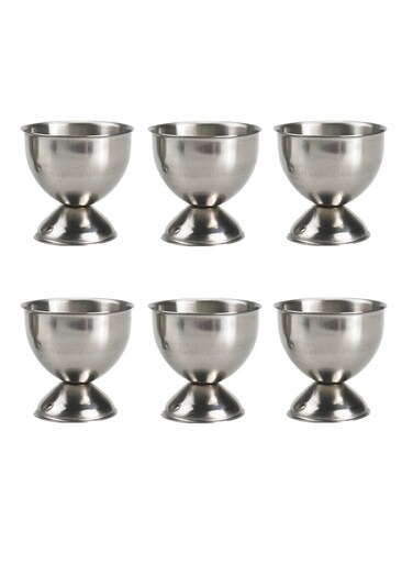 Pcs Egg Cups Soft Boiled Egg Stand Holder Stainless Steel Egg Cup Tray Home Kitchen Supplies