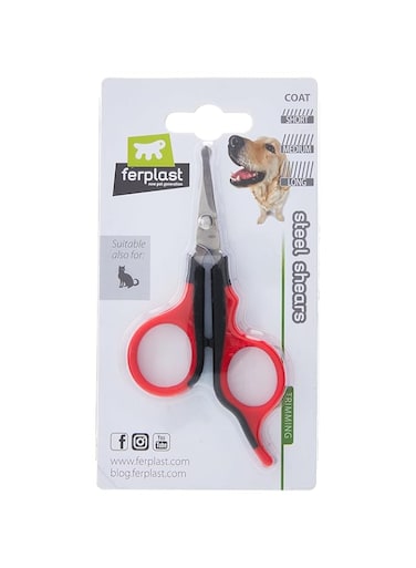 Ferplast gro 5997 dog scissors, 12.4 x 6.9 x 8 cm