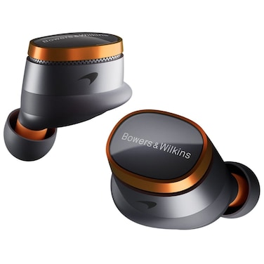 Bowers &amp; Wilkins PI8 (Mclaren Edition) True Wireless Noise Cancelling In-Ear Earbuds &ndash; Galvanic Gray &amp; Papaya (International Version)