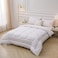 Comforter Duvet Quilt Insert Full White Down Alternative All Season Microfiber (King (220x240 cm))