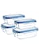 Glass Containers with BPA-Free Locking Lids - Food Storage Containers, 100% Leakproof Glass Lunch Boxes, Freezer Storage Containers with Airtight Lids - Set of 4, Glass Food Storage