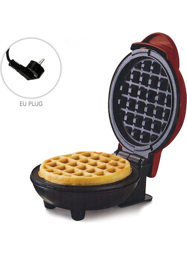 Waffle Maker Breakfast Machine Non Stick Easy Clean Red 18*9.4*14.3cm
