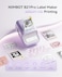 Niimbot B21 Pro 300DPI Label Maker, Portabel Sticker Maker, Bluetooth Label Maker, 300DPI HD Label Printer for Photos, Notes, Study Graphics, Memo Maker,50x30mm Label (Purple)