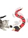 SYOSI Interactive Cat Toy Snake, Realistic Simulation Smart Sensing Snake Toy, USB Rechargeable, Toys Snake Automatically Sense Obstacles and Escape, Tricky Snake Cat Toys for Indoor Cats Dogs (Pink)