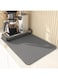 Tolenre Microfibre Dish Drying Mat, Dish Drying Mat, Super Absorbent Dish Drying Mat, Non-Slip Mat for Kitchen Countertop, Coffee Maker 40 x 30 cm (Dark Grey)
